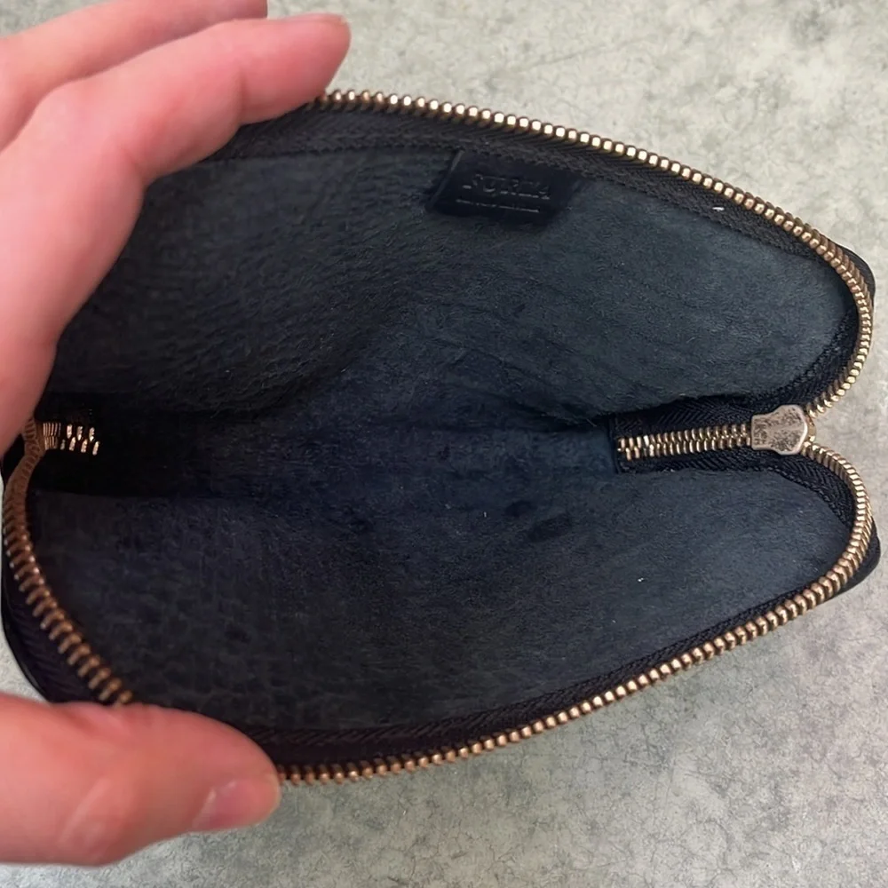 Furla black embossed